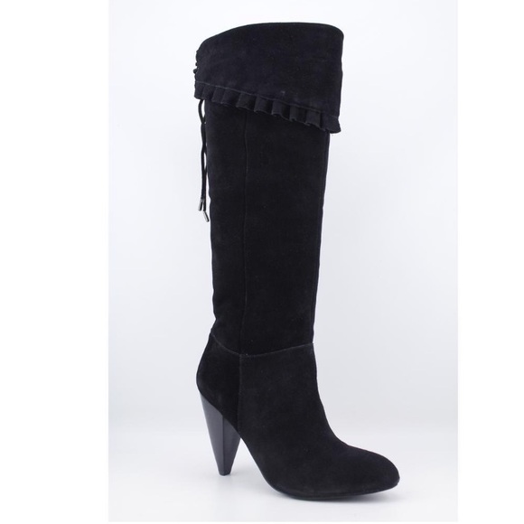 BCBGENERATION “SANJI” OTK Black Suede Boots - Picture 3 of 10